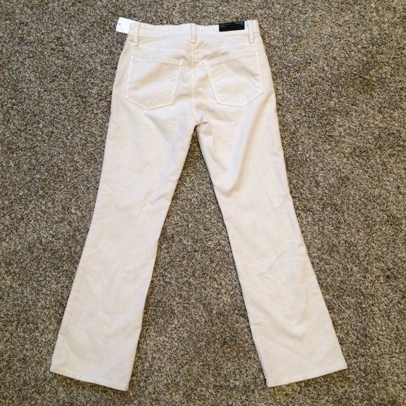 J Brand "Selena Bootcut" white corduroy pants - Picture 3 of 7